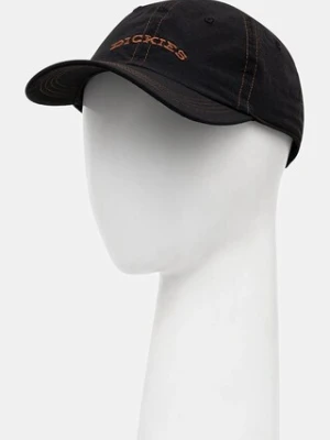 Dickies czapka z daszkiem Wilsall Cap Black kolor czarny z aplikacją DK0A4Z6PBLK1