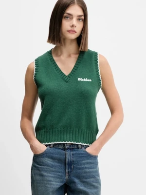 Dickies kamizelka z dodatkiem wełny damski kolor zielony lekki DK0A87P2