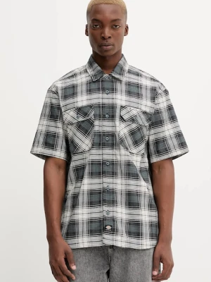 Dickies koszula bawełniana męska kolor niebieski regular z kołnierzykiem klasycznym DK0A8674
