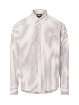Dickies Koszula męska - Gallatin Mężczyźni Comfort Fit Bawełna biały|czerwony w paski,