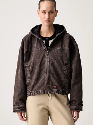 Dickies krótka kurtka damska jeansowa brązowy
