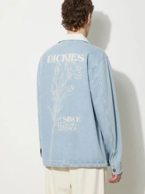 Dickies kurtka jeansowa HERNDON JACKET męska kolor niebieski przejściowa DK0A4YQM