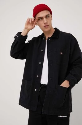 Dickies kurtka jeansowa męska kolor czarny przejściowa