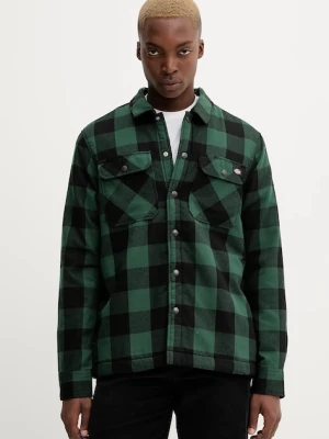 Dickies kurtka koszulowa kolor zielony przejściowa DK0A4XGR