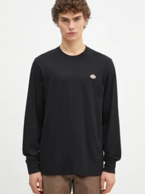 Dickies longsleeve bawełniany kolor czarny z nadrukiem DK0A4Y4RBLK1-BLACK