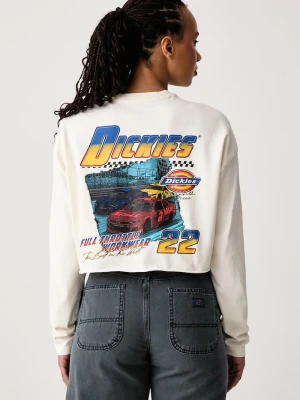 Dickies longsleeve damski bawełniany beżowy
