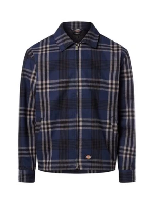 Dickies Męska kurtka przejściowa Mężczyźni Regular Fit Bawełna niebieski|czarny|szary w kratkę,
