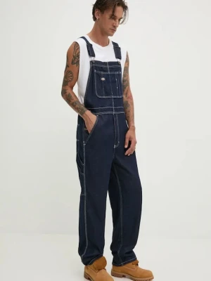 Dickies ogrodniczki jeansowe CLASSIC kolor granatowy DK0A4XYA