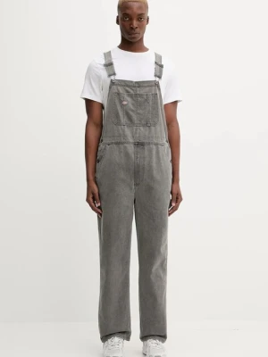 Dickies ogrodniczki jeansowe CLASSIC kolor szary DK0A4XYA