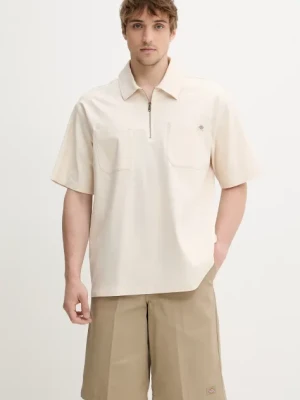 Dickies polo męski kolor beżowy gładki DK0A4Z7TF901