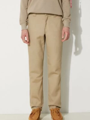 Dickies spodnie 872 Work Pant Rec męskie kolor zielony dopasowane DK0A4XK8KHK-KHAKI