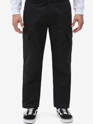 Dickies spodnie bawełniane kolor czarny w fasonie cargo DK0A4XDUBLK-BLACK