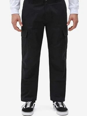 Dickies spodnie bawełniane kolor czarny w fasonie cargo DK0A4XDUBLK-BLACK