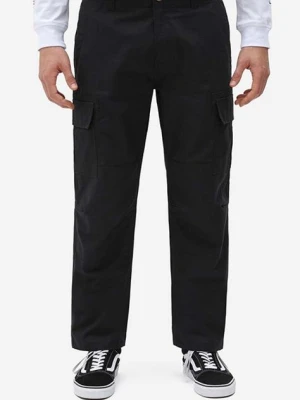 Dickies spodnie bawełniane kolor czarny w fasonie cargo DK0A4XDUBLK-BLACK