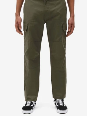Dickies spodnie bawełniane kolor zielony proste DK0A4XDUMGR-GREEN