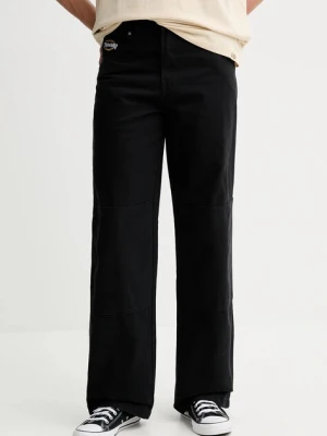 Dickies spodnie bawełniane męskie kolor czarny proste DK0A88OP