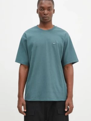 Dickies t-shirt bawełniany Clancy Heavyweight Tee męski kolor zielony z nadrukiem DK0A4Z4L