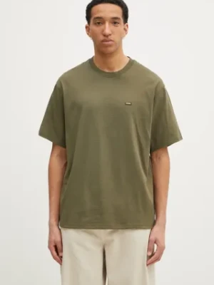 Dickies t-shirt bawełniany Clancy Heavyweight Tee Ss Military Gr męski kolor zielony gładki DK0A4Z4LMGR1