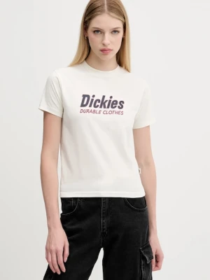 Dickies t-shirt bawełniany damski kolor beżowy DK0A87Q5