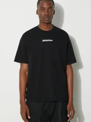 Dickies t-shirt bawełniany ENTERPRISE TEE SS męski kolor czarny z nadrukiem DK0A4YRN