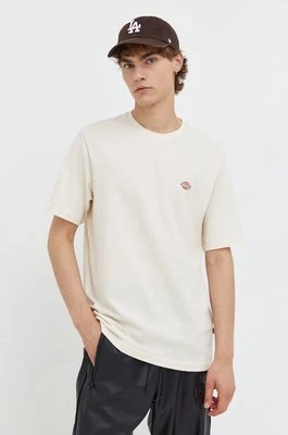 Dickies t-shirt bawełniany kolor beżowy z nadrukiem