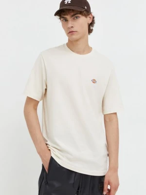 Dickies t-shirt bawełniany kolor beżowy z nadrukiem