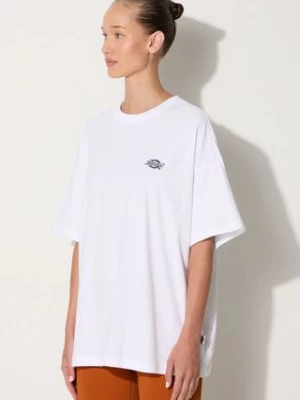 Dickies t-shirt bawełniany kolor biały DK0A4Y1BWHX1-WHITE