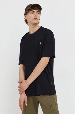 Dickies t-shirt bawełniany kolor czarny gładki