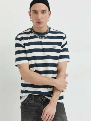 Dickies t-shirt bawełniany kolor granatowy wzorzysty