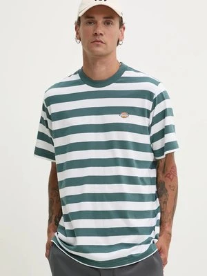 Dickies t-shirt bawełniany kolor zielony wzorzysty