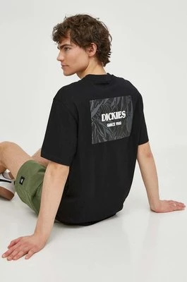 Dickies t-shirt bawełniany MAX MEADOWS TEE SS męski kolor czarny z nadrukiem DK0A4YRL