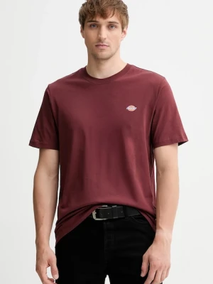 Dickies t-shirt bawełniany męski kolor bordowy wzorzysty DK0A4XDB