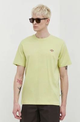 Dickies t-shirt bawełniany męski kolor zielony z nadrukiem