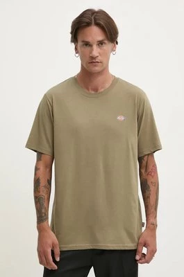 Dickies t-shirt bawełniany męski kolor zielony z nadrukiem