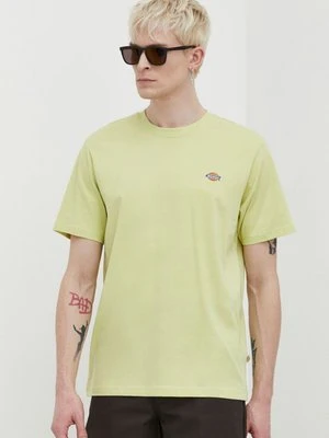 Dickies t-shirt bawełniany męski kolor zielony z nadrukiem