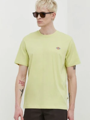 Dickies t-shirt bawełniany męski kolor zielony z nadrukiem