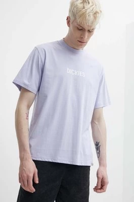 Dickies t-shirt bawełniany PATRICK SPRINGS TEE SS męski kolor fioletowy z nadrukiem DK0A4YR7
