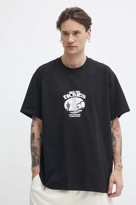 Dickies t-shirt bawełniany TIMBERVILLE TEE SS męski kolor czarny z nadrukiem DK0A4YR3