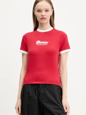 Zdjęcie produktu Dickies t-shirt damski kolor czerwony DK0A4Z8I0ER1