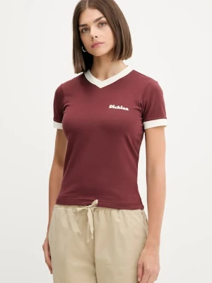 Dickies t-shirt damski kolor czerwony DK0A87Q9