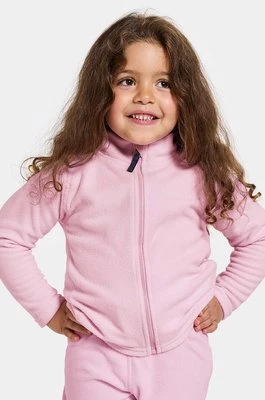 Didriksons bluza dziecięca MONTE KIDS FZ 10 kolor różowy gładka