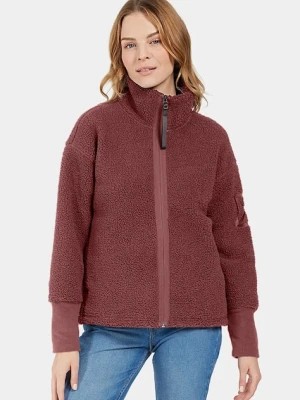 Didriksons bluza MELLA damska kolor brązowy gładka 505446