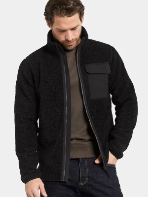 Didriksons bluza polarowa PETER męska kolor czarny gładka 505884