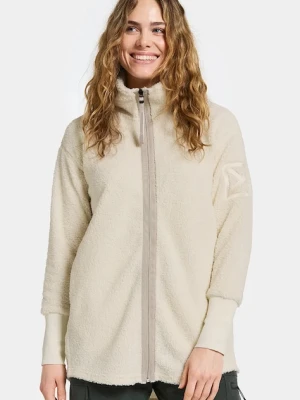 Didriksons bluza polarowa SALLY damska kolor beżowy gładka 505165