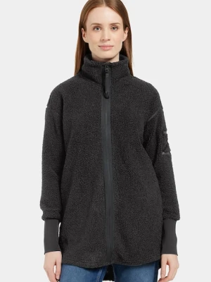 Didriksons bluza polarowa SALLY damska kolor czarny gładka 505165