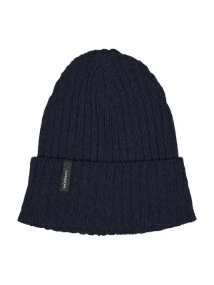 Didriksons czapka beanie bawełniana DELMAR granatowy