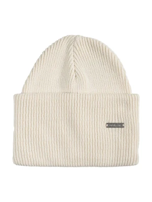 Didriksons czapka beanie bawełniana RIVER beżowy