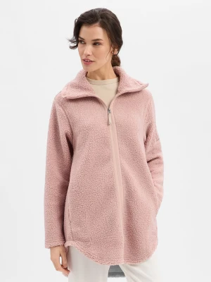 Didriksons Damska kurtka pluszowa Kobiety różowy jednolity,