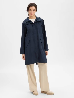 Didriksons Damski płaszcz funkcjonalny Kobiety niebieski jednolity,