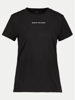 Didriksons T-Shirt Ingarö 505542 Czarny Regular Fit